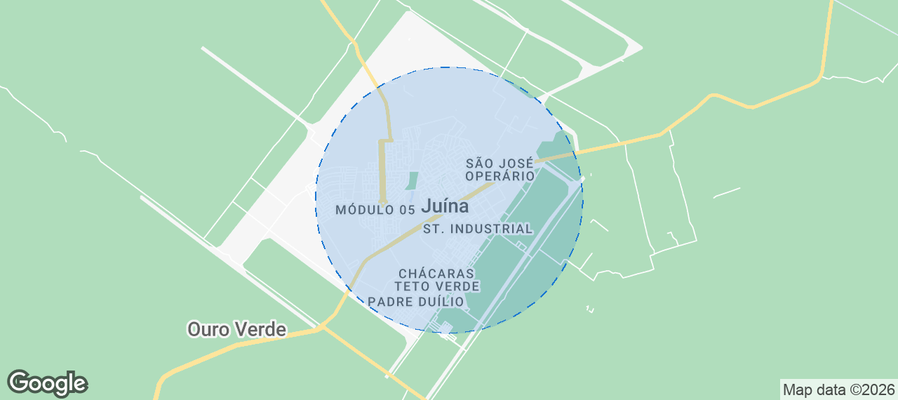 Juína Airbnb map